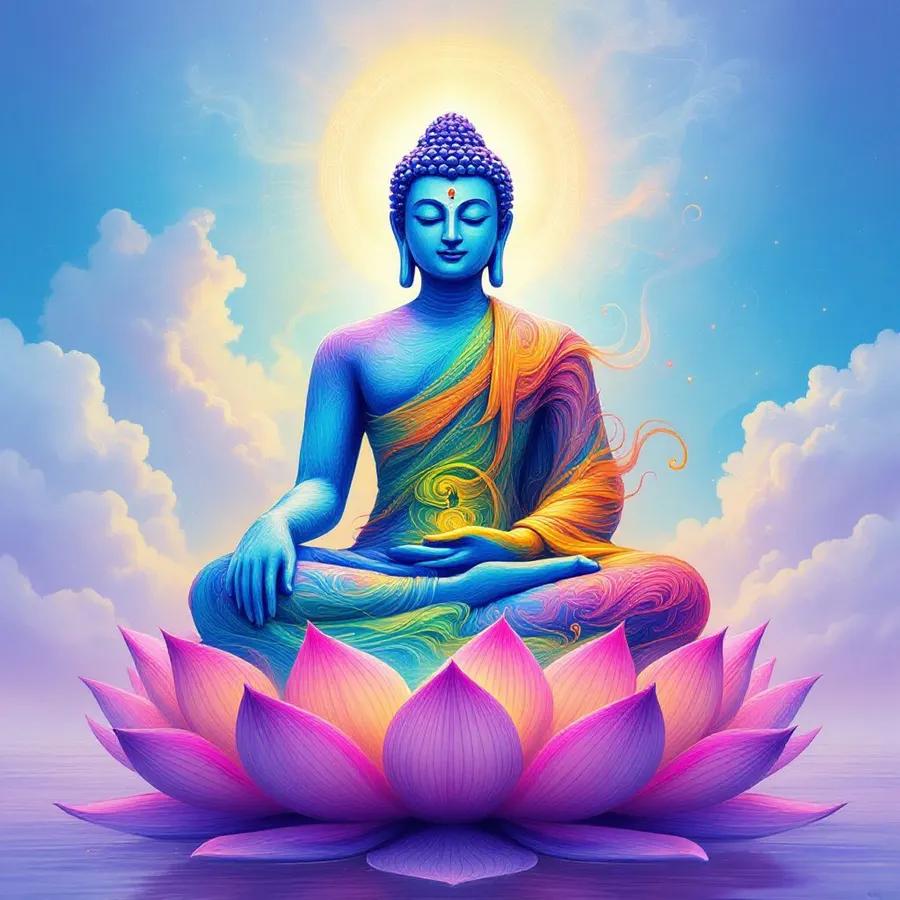 Serene Blue Buddha