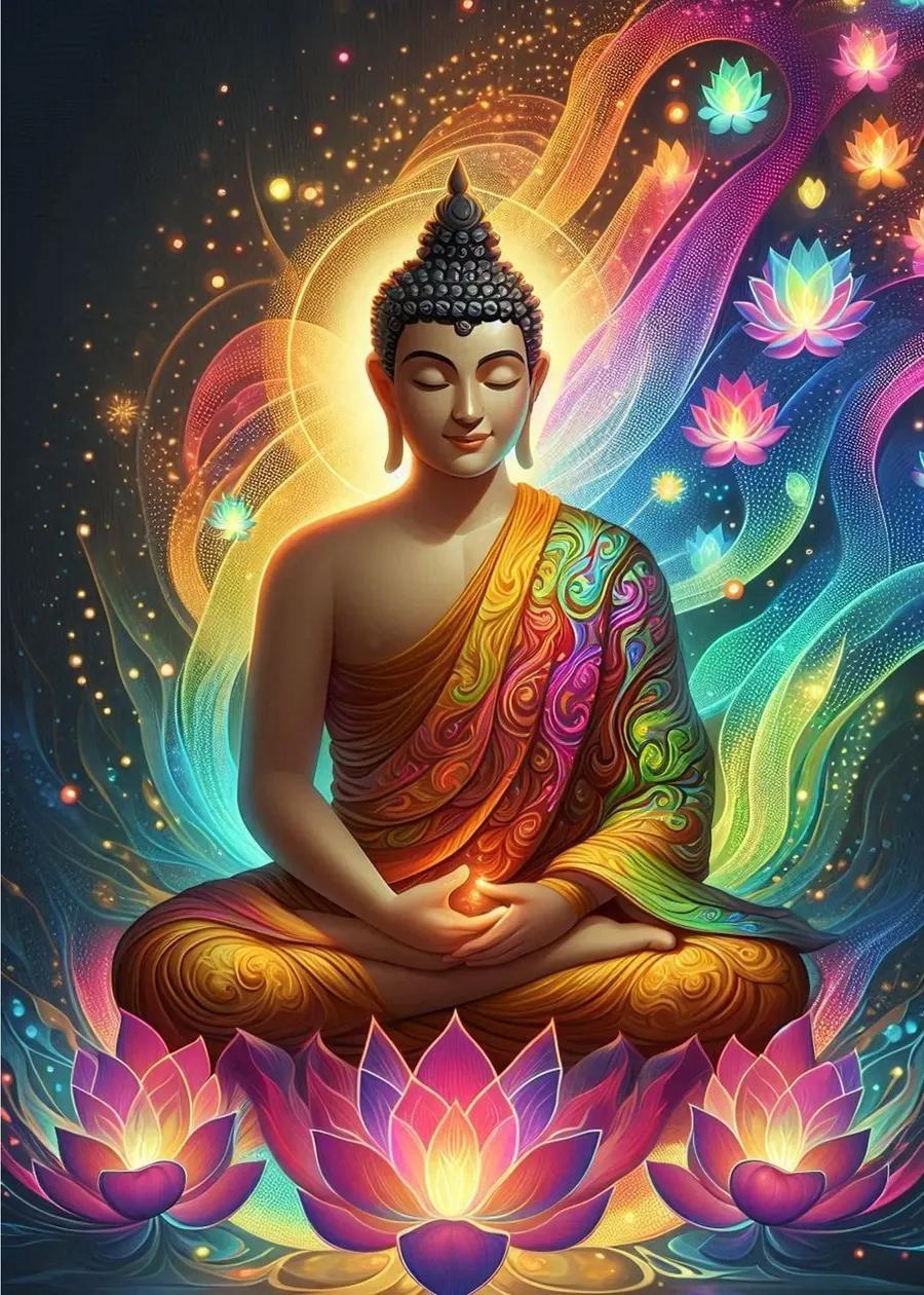 Radiant Buddha in Meditation