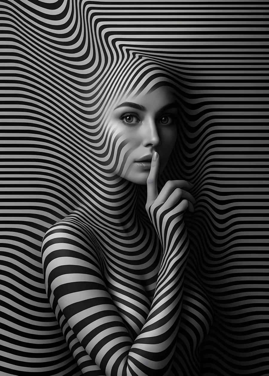 Optical Illusion Portrait