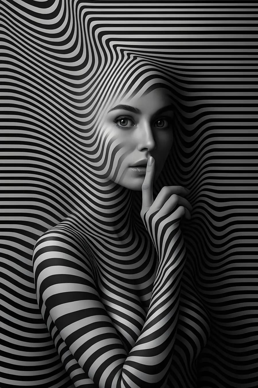 Optical Illusion Portrait