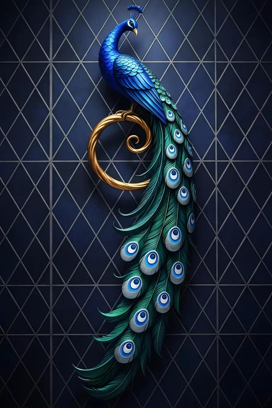 Majestic Peacock Tail