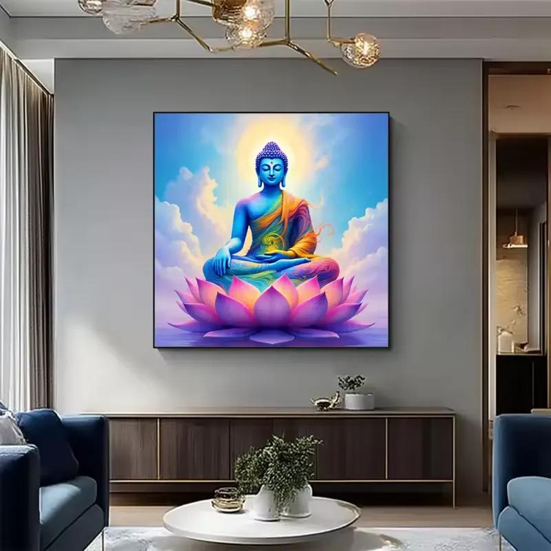 Serene Blue Buddha