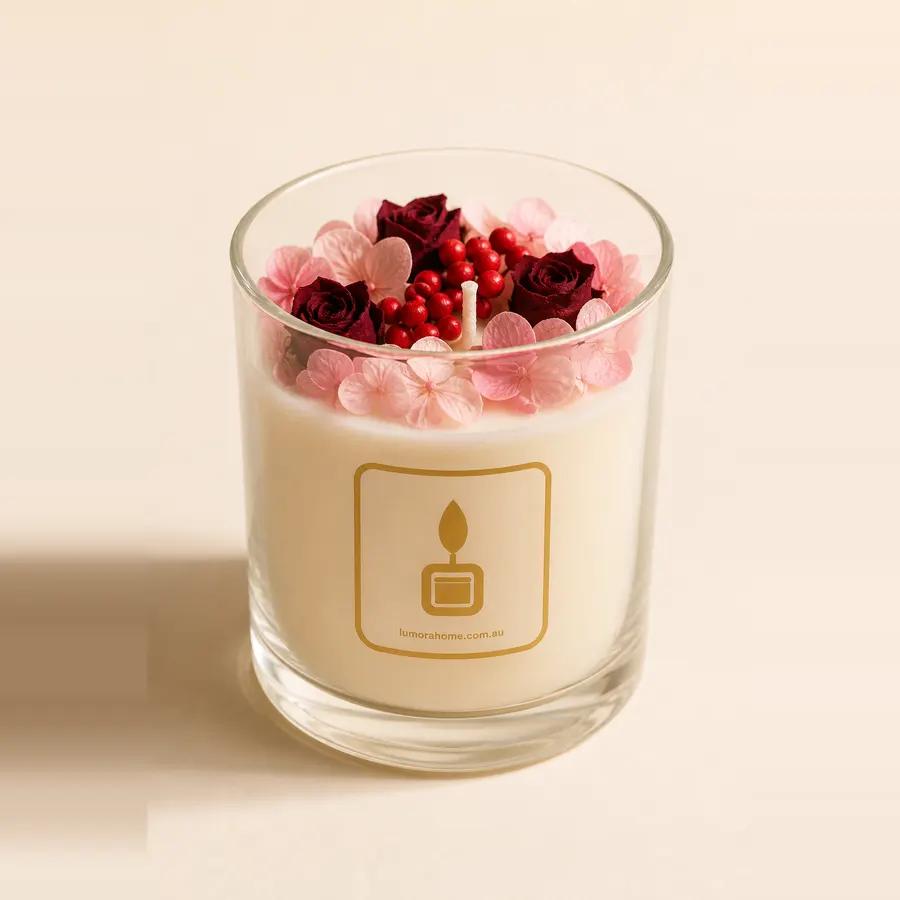 Fig and Cranberry Botanical Infusion Glass Candle