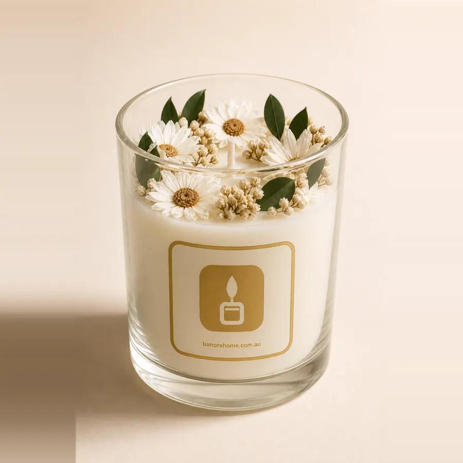 Tropical Orchard & Lily Botanical Glass Candle