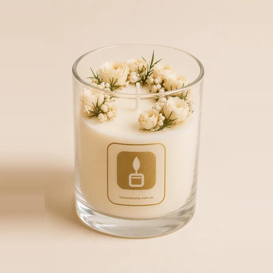 Pandora Lychee Botanical Glass Candle