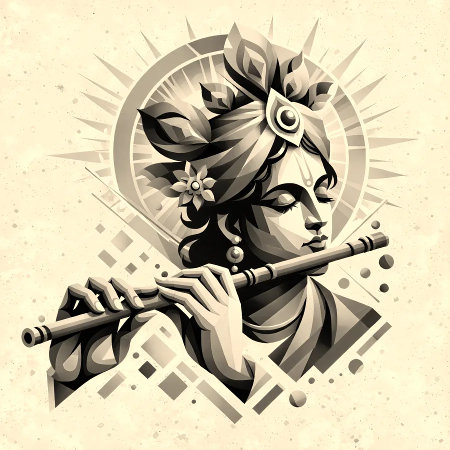The artwork as a warm black and white